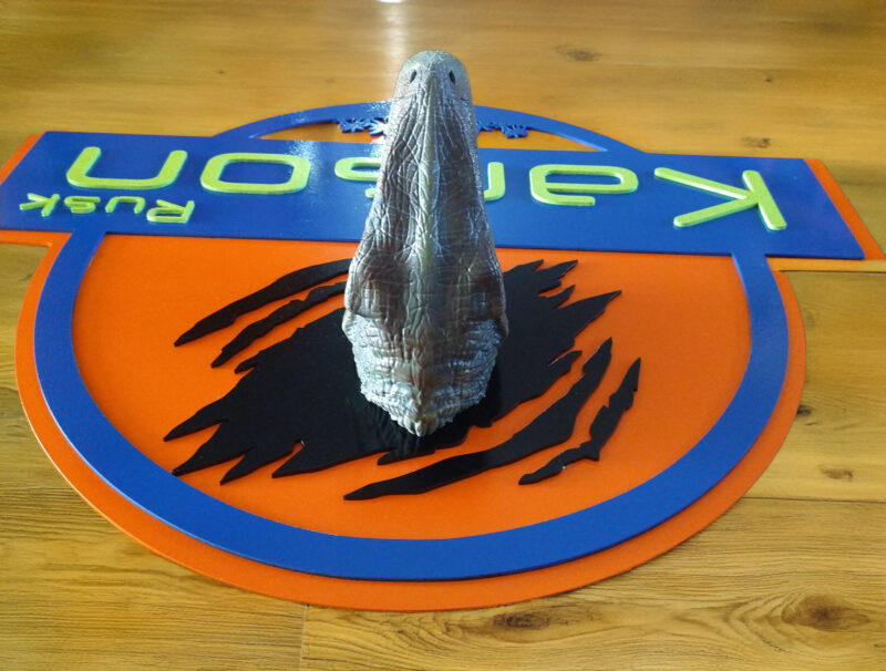 3D Dinosaur Name Sign